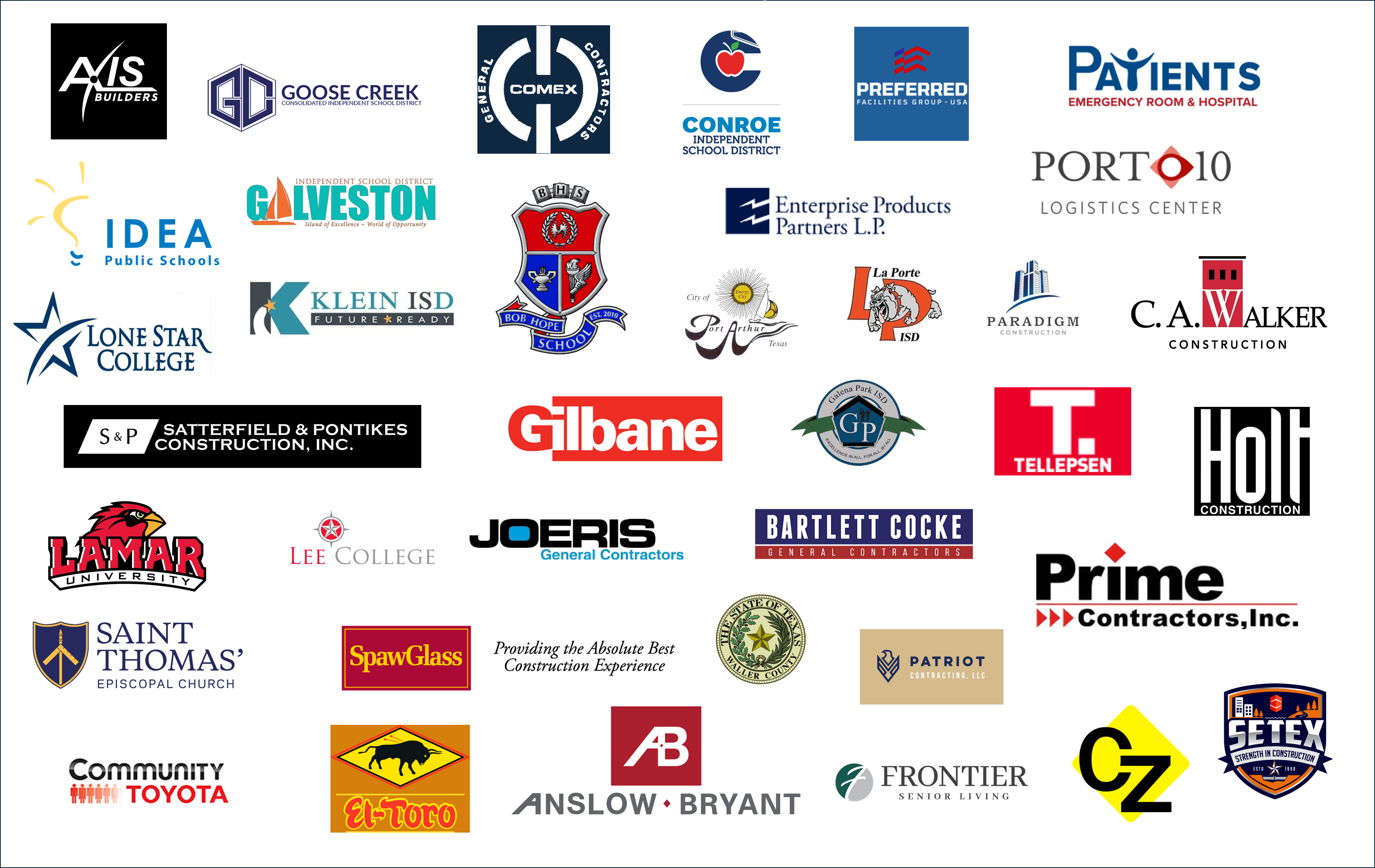 Collage of Derryberry's clients shown on its homepage